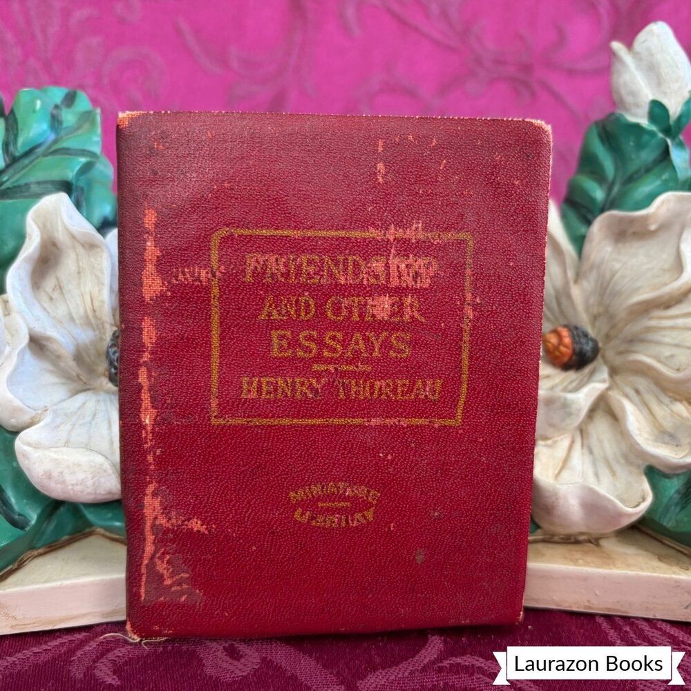 Ca 1920’s Friendship and Other Essays by Henry David Thoreau, Little Leather Lib